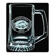 The Hobbit Golden Perch Premium Etched Glass Stein